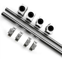 20 Pieces / Set of Optical Axis Linear Axis OD12mm 400mm + SCS12UU Linear Bearing + SK12 Bearing Support 12mm 400mm
