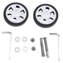 60X13mm Set of 8 Luggage Suitcase Replacement Wheels, PU Swivel Caster Wheels Bearings Repair Kits