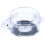 5X Clear 22mm Protective Cover Guard Case for Round Push Button 5