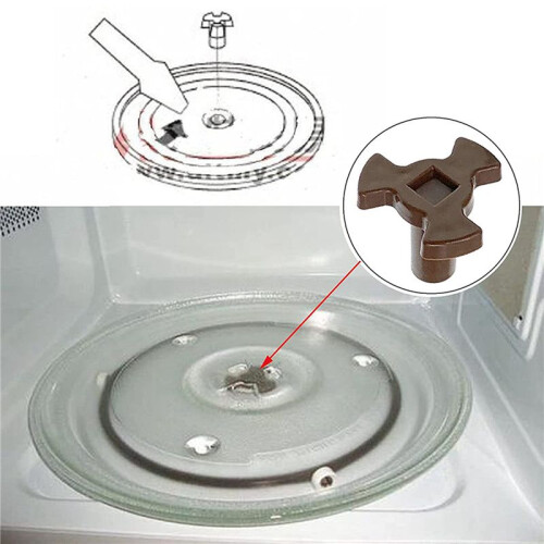 3X Microwave Turntable Coupler,Microwave Oven Roller Guide Support, Microwave Oven Rotary Core Coupling Parts 1
