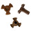 3X Microwave Turntable Coupler,Microwave Oven Roller Guide Support, Microwave Oven Rotary Core Coupling Parts 5