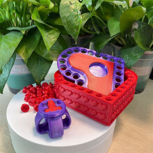 3D Printed Heart Shaped Gift Box Valentine'S Day Gift Wedding Storage Box Necklace Gift Box White&