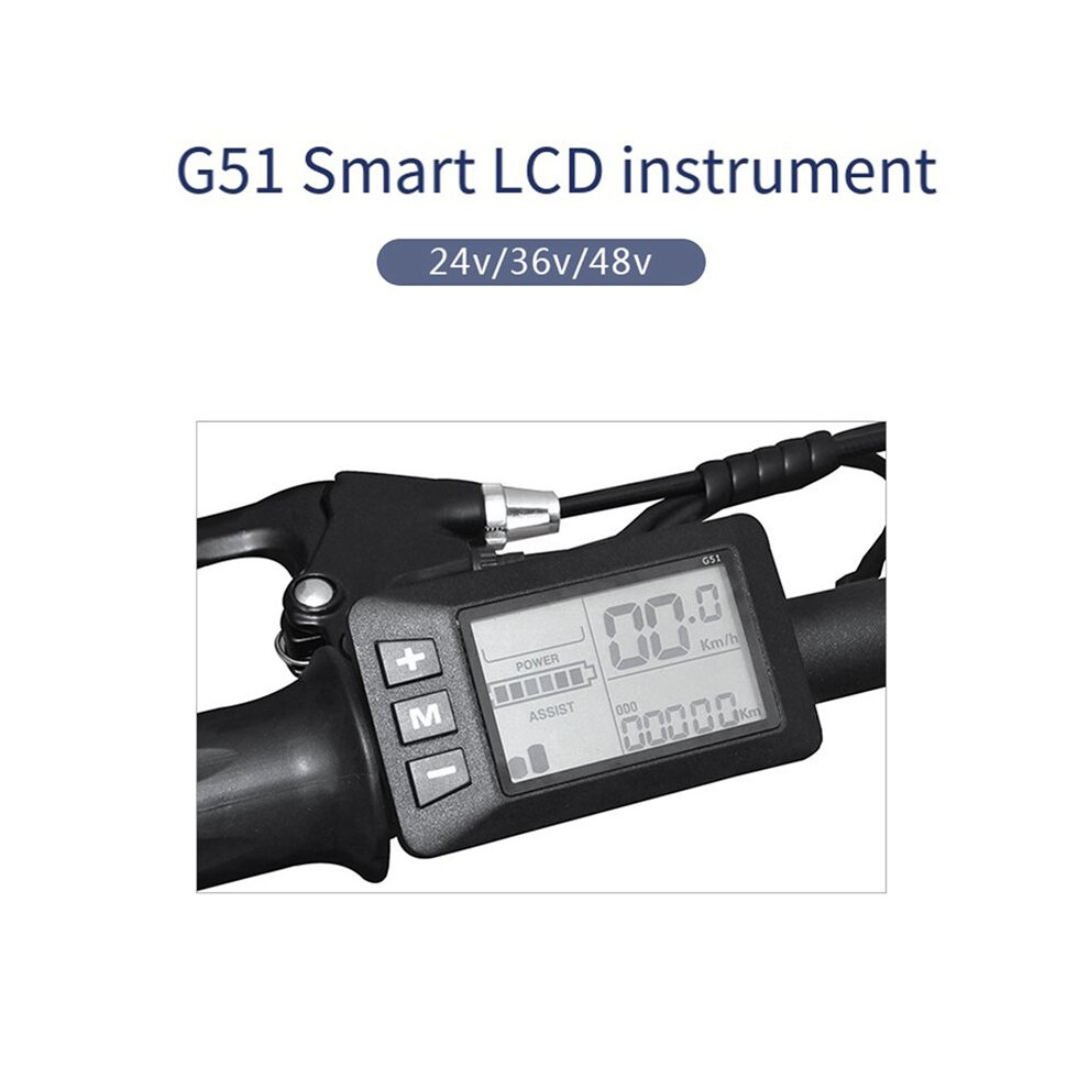 2X Electric Bike Ebike Accessories Controller G51 Lcd Display 5Pin Electric Scooter Accelerator Waterproof Connector 4711301678343