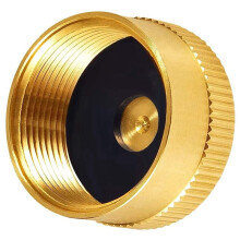 24PCS Solid Brass Propane Bottle Caps Suitable for All 1LB Gas Refill Tank Cylinder Sealed Protect Cap for Outdoor Stove