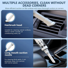 4 in 1 Handheld Vacuum Cleaner, 19000Pa Powerful Car, Cordless Rechargeable Pet USB Small Car Cleaner for Pet Hair
