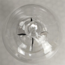 3X Solar Crookes Radiometer Glas Windmühle Handgemachtes Spielzeug für Party Haus Dekoration Geschenk Transparent