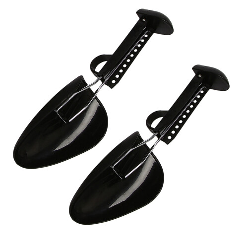10 Pairs Practical Plastic Adjustable Length Men Shoe Tree Stretcher Boot Holder Organizers (Black)