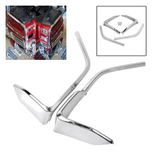 Motorcycle Chrome Upper Fairing Lower Corner Trim Plugs Kit for Goldwing GL1500 88-00 Fairing Strips Cover