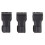 100Pcs Hook Stop Lock Safety Lockout Padlock Anti-Theft Lock Black 1