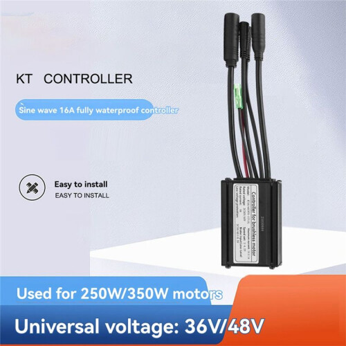 EBike Controller KT-16A 36/48V 6 Tube Sine Wave Controller Waterproof Plug for Ebike Motor Conversion for KT LCD Display 1