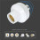 2X E26 E27 Wireless Remote Control Light Socket Lamp Holder 20M Base /Off   Socket Range  Device(220V) 5