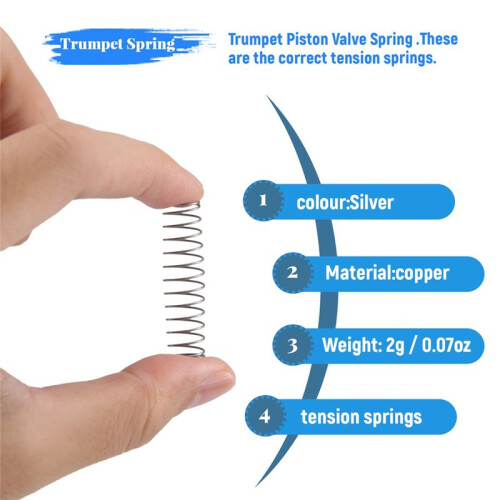 12Pcs Trumpet Piston Valve Spring Accessories Part Replacement 2