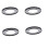 4X Camera Lens Filter Step  Ring 49mm-77mm Adapter Black 1