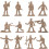 2880Pcs/Set 1/72 DIY Simulation Plastic Soldiers Figurine Figures Model  Soldier Figures Sand Table Accessories 2