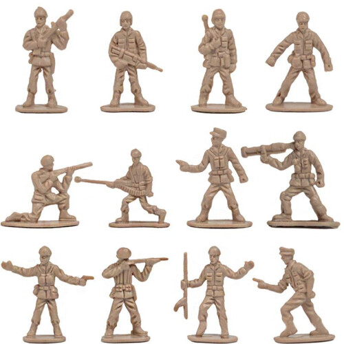 2880Pcs/Set 1/72 DIY Simulation Plastic Soldiers Figurine Figures Model  Soldier Figures Sand Table Accessories 1