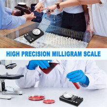 3X Digital Milligram Scale 100G/0.001G,High Precision Carat Jewelry Scale for Pocket Scale with Calibration Weight