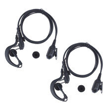 2X PTT Headset MIC Earpiece for HYT TC-500 TC-518 TC-580 TC-446S TC-600 TC-610 TC-620 TC-618 TC-700 Walkie Talkie