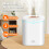 2000ml Large Capacity Double Spray Port Air Humidifier USB Silent Aromatherapy Diffuser Cool Mist Maker for Home White 2