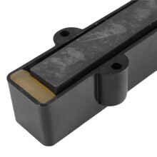 3X Pro Electric Bass Open Type Noiseless Bridge Pickup for 4 String Jazz Bass Jb Style,Black 95x18.3Mm