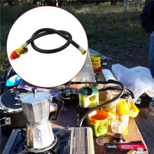 2X 26Inch Fuel Propane Butane Gas Portable Camping Stove Replacement Regulator with Hose Convert to 1LB Disposal Bottle