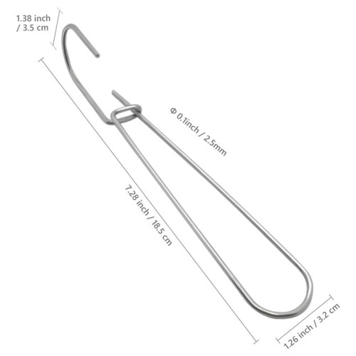 48 Pcs 7.3 Inch Metal Pattern Hooks Sewing Pattern Making Hanging Hanger 2