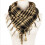 3X Unisex Scarf Polyester  Plaid Tassel Arab Desert Shemagh,Beige 3