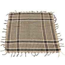 3X Unisex Halsduk Polyester LäTt PläD Tofs Arab Desert Shemagh, Beige