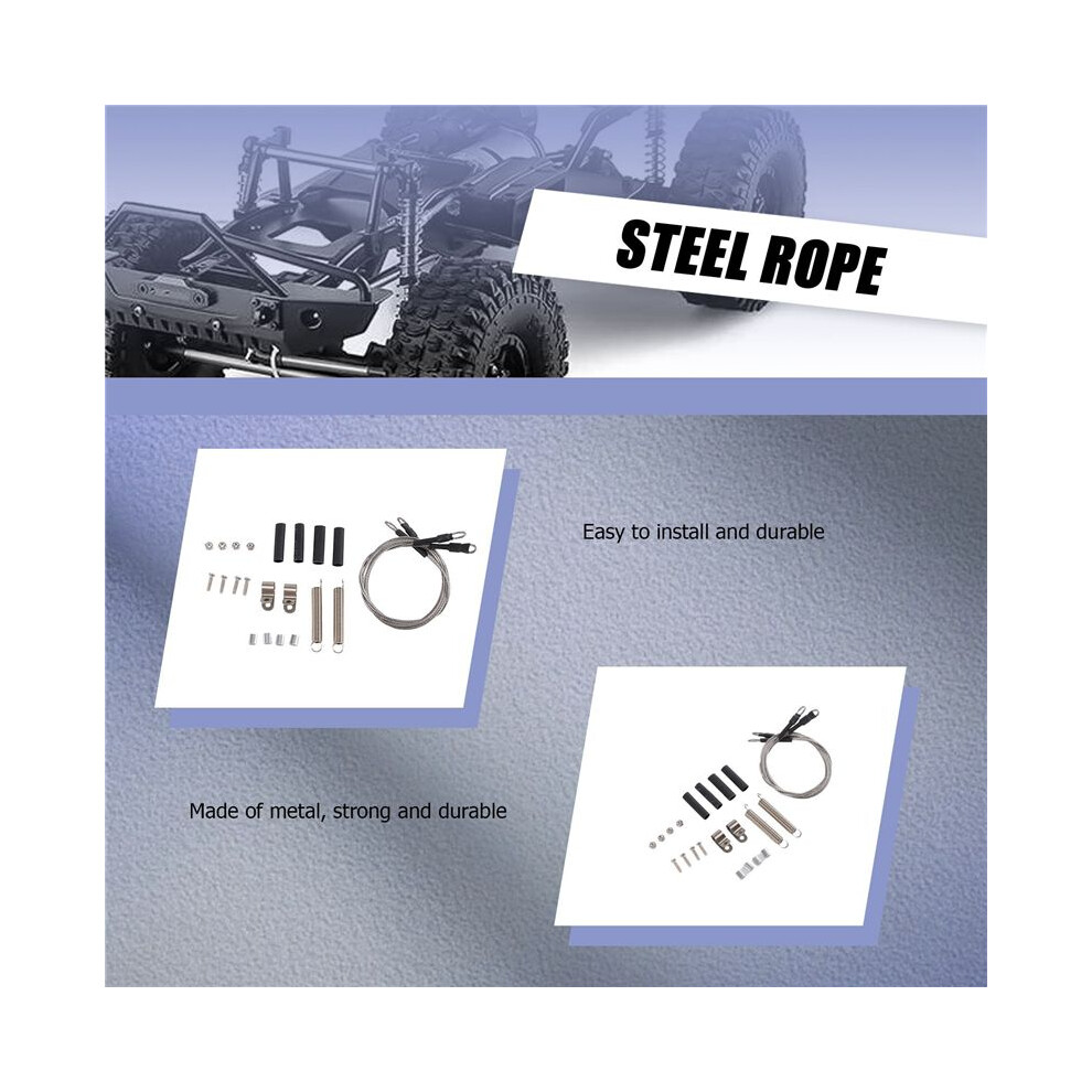 Rc Car Modified Part Steel Rope For 1/10 Rc Crawler -4 Trx4 Axial Scx10 D90 D110 4761759005031