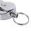 18 Pcs Stainless Silver Retractable Key Chain  Keyring Heavy Duty Steel 6