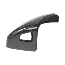 Car Snap- Rearview Mirror Cover Carbon Fiber Side Wing Mirror Cover with Holes for R8 2016-2021 TT 8S 2015-2021