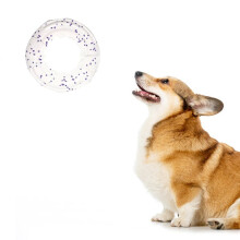 Dog Chewing ETPU High-Elastic Throwing Flying Toys for Dogs Accessories Cleaning Teeth Toy Pet Supplies