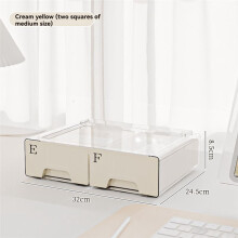 Boîte de Rangement Multifonctionnelle pour Cosmétiques de Bureau, Haut de Gamme, Anti-Poussière, Tiroir Transparent, Capacité B