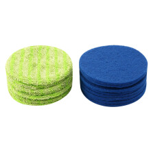 Replacement Pad for Cordless Electric Rotary Mop Sweeper Wireless Electric Rotary Mop Replacement Scrubber Pad Including 8 Microfiber Mats and 8