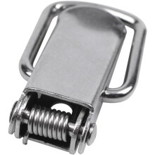 Cabinet Silver Tone Spring Loaded Toggle Hasp 16 Pcs