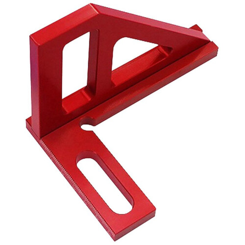 2X 3D Multi-Angle Measuring Ruler 45/90 Degree Aluminum Alloy Drawing  Ruler High-Precision Layout Measurement Tool 1