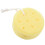 4X Yellow Round Bath Body Shower Soft Sponge W Hanging Loop 2