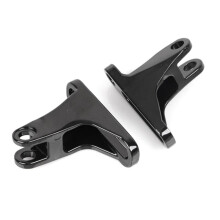 2X Black Rear Passenger Footpeg Mount for Electra Street Road Glide 93-