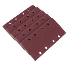 100pezzi Levigatrici, Carta Abrasiva Gancio e Passante Foglio Sabbia 93x186mm Perforato 8 Fori Granulosita' 40/60/80/120 Montatura Fogli Levigatrice