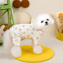 Vintervarma Sällskapsdjurskläder i Bomull för Småhundar Insvept Mage Hund Jumpsuit Pyjamas Chihuahua Valp Katt Onesie Pijamas S