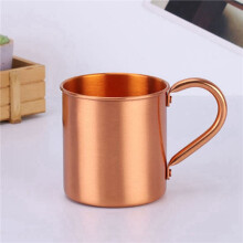 3X Sports Products Straight Cup Handle Cocktail Cup Pure Copper Mug