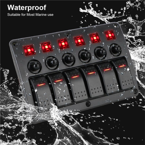 Waterproof LED Light Car  Panel for Universal Vehicles 12-24V Circuit Control