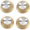 8X Set Gold Top Hat Knob for  for  Gold Foil Button 2