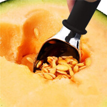 4X Premium Ice Cream Scoop, Dishwasher Safe Scooper with Comfortable Easy Grip Handle, Heavy Duty Durable Design,Black
