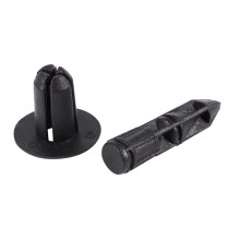 600Pcs Car Molding Door 5mm Hole Plastic Rivets Fixing Black.