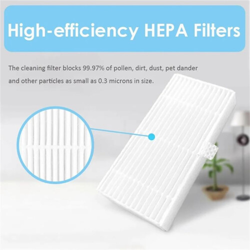 10 St Hepa-Filterbyte för Midea VCR04G Robotdammsugartillbehör Tvättbart Filter 1