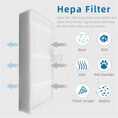 10 St Hepa-Filterbyte för Midea VCR04G Robotdammsugartillbehör Tvättbart Filter 2