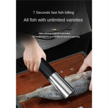 2X Portable Electric Fish Scraper Waterproof Fish Scale Remover Scraping Fish Scales Tools Fish Scale Cleaner Black
