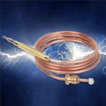 10X Thermocouple Universel pour CuisinièRe à Gaz avec 50 PièCes SéRies ÉCrous Adaptateur de Thermocouple de Remplacement pour BrûLeur à Gaz de