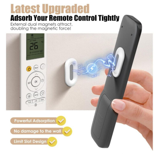 6 Pair Magnetic Remote Control Holder Wall Mount,Small Stronger Magnetic Silicone Remote Control Organize 2