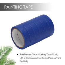 TaśMa MaskująCa Niebieski Painters Tape 1 Cal, DIY lub Professional Painter (12 Paczek, 22 Jardy na Rolkę)